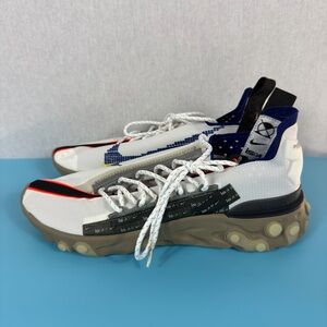 Nike White, Navy & Tan Men's Athletic Sneakers